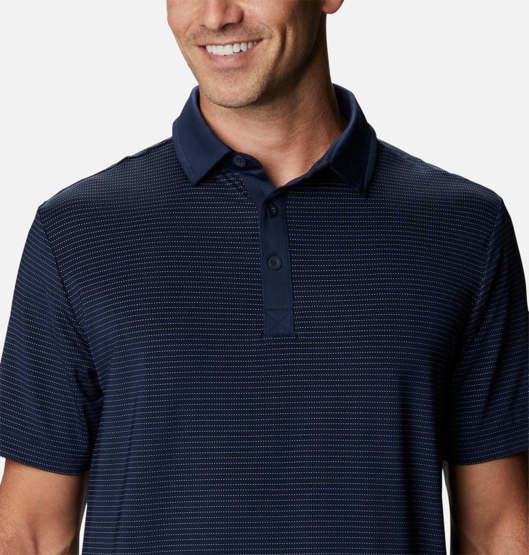 Men's Columbia Omni-Wick Sunday Polo Shirts Navy | CA-D0316