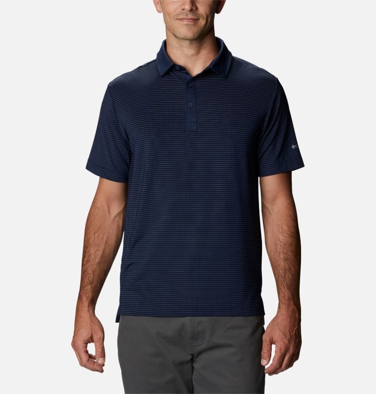 Men\'s Columbia Omni-Wick Sunday Polo Shirts Navy | CA-D0316