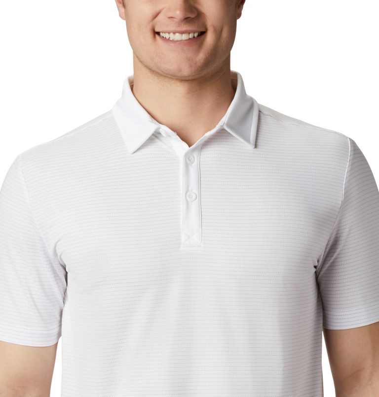 Men's Columbia Omni-Wick Sunday Polo Shirts White | CA-UC1L3