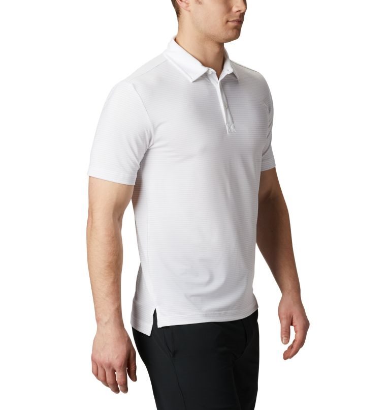 Men's Columbia Omni-Wick Sunday Polo Shirts White | CA-UC1L3