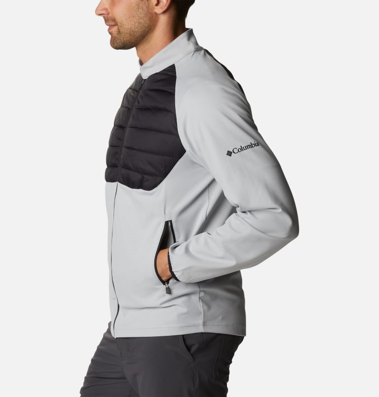 Men's Columbia Omni-Wick in the Element Jackets Light Grey / Black | CA-V0A64