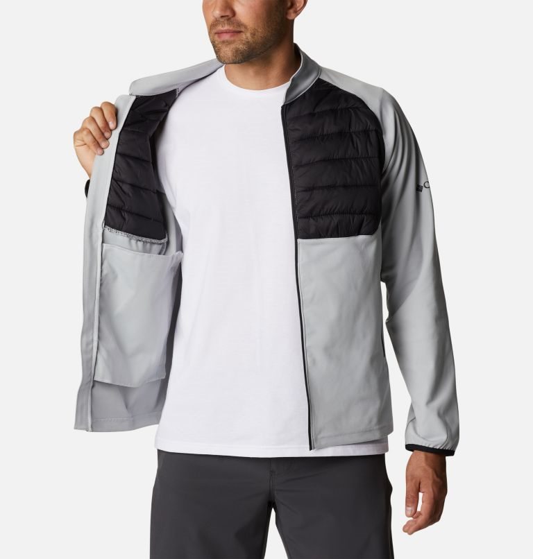 Men's Columbia Omni-Wick in the Element Jackets Light Grey / Black | CA-V0A64