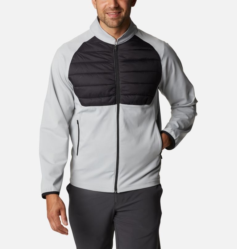 Men's Columbia Omni-Wick in the Element Jackets Light Grey / Black | CA-V0A64