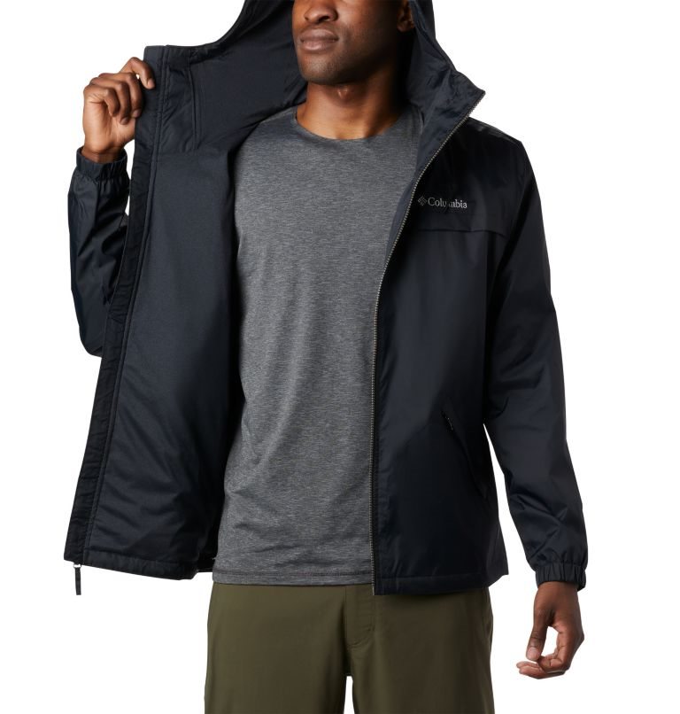 Men's Columbia Oroville Creek Lined Jackets Black | CA-K3680