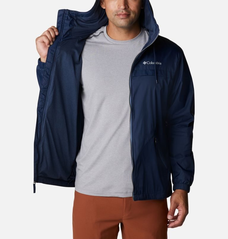 Men's Columbia Oroville Creek Lined Jackets Navy | CA-Q063L