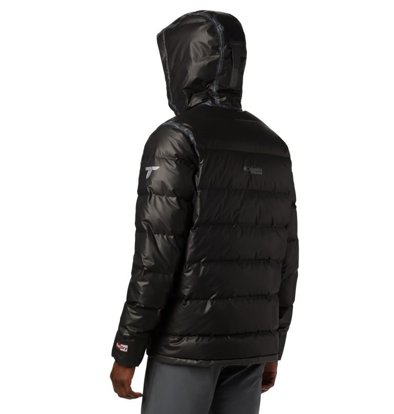 Men's Columbia OutDry Ex Alta Peak Down Jackets Black | CA-N510A