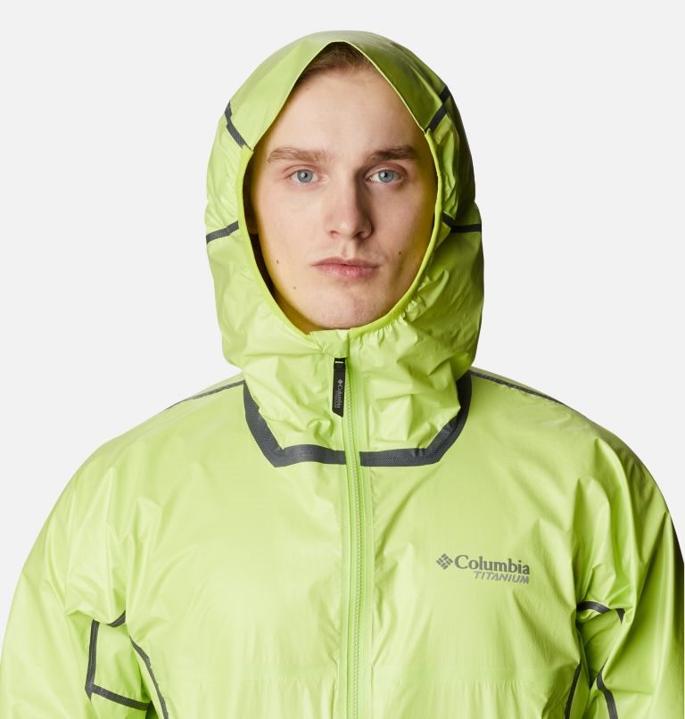 Men's Columbia OutDry Ex NanoLite Shell Jackets Green | CA-P8541