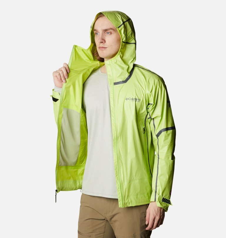 Men's Columbia OutDry Ex NanoLite Shell Jackets Green | CA-P8541