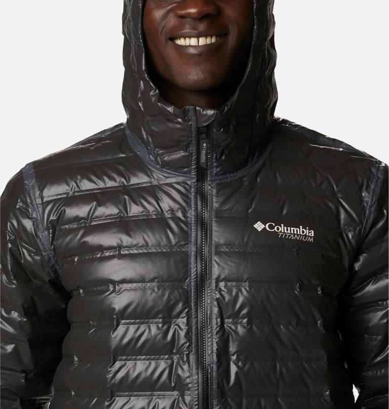 Men's Columbia OutDry Extreme Gold Omni-Heat Infinity Down Jackets Black | CA-VC035