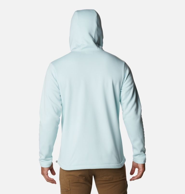 Men's Columbia Out-Shield Dry Fleece Hoodie Light Blue | CA-V50C1