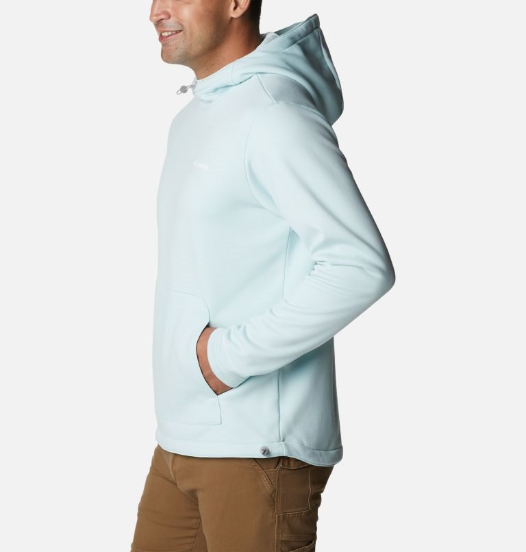 Men's Columbia Out-Shield Dry Fleece Hoodie Light Blue | CA-V50C1