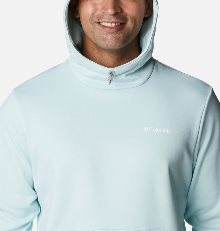 Men's Columbia Out-Shield Dry Fleece Hoodie Light Blue | CA-V50C1