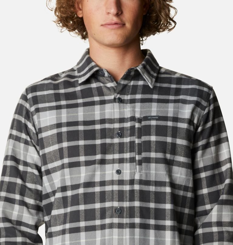 Men's Columbia Outdoor Elements II Flannel Shirts Grey | CA-B640A