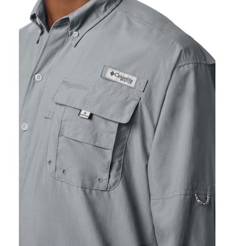 Men's Columbia PFG Bahama II Long Sleeve Shirts Dark Grey | CA-J1L5A