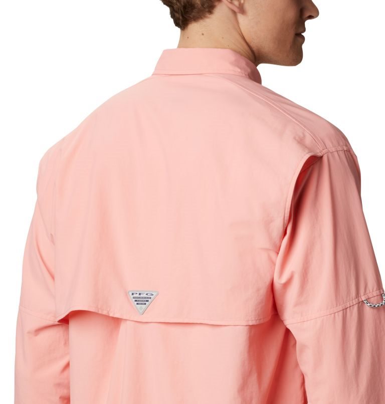 Men's Columbia PFG Bahama II Long Sleeve Shirts Pink | CA-RL605