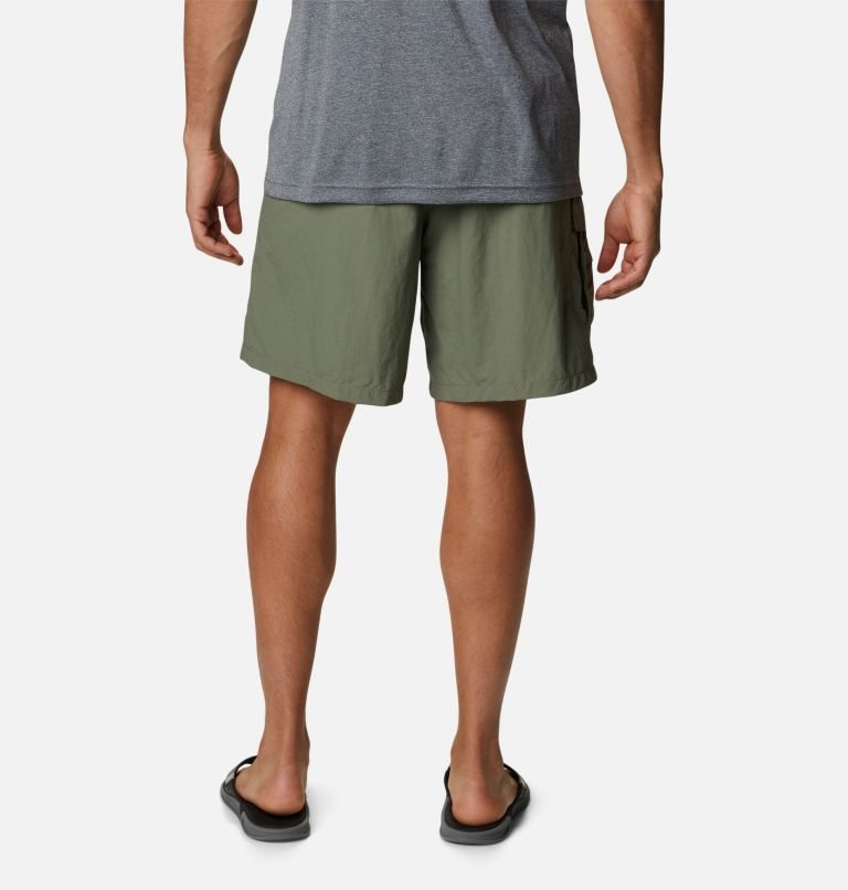 Men's Columbia PFG Bahama Shorts Olive | CA-D0AL3