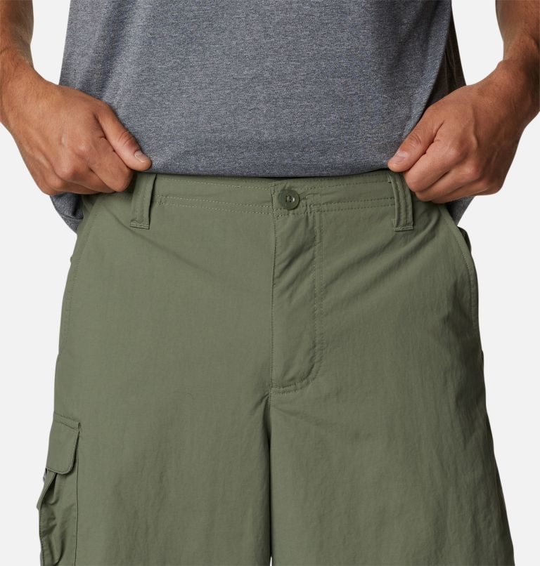 Men's Columbia PFG Bahama Shorts Olive | CA-D0AL3