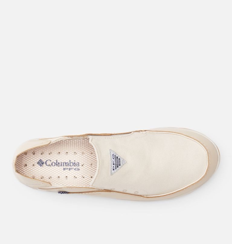 Men's Columbia PFG Bahama Vent Boat Shoes Cream | CA-F81A6