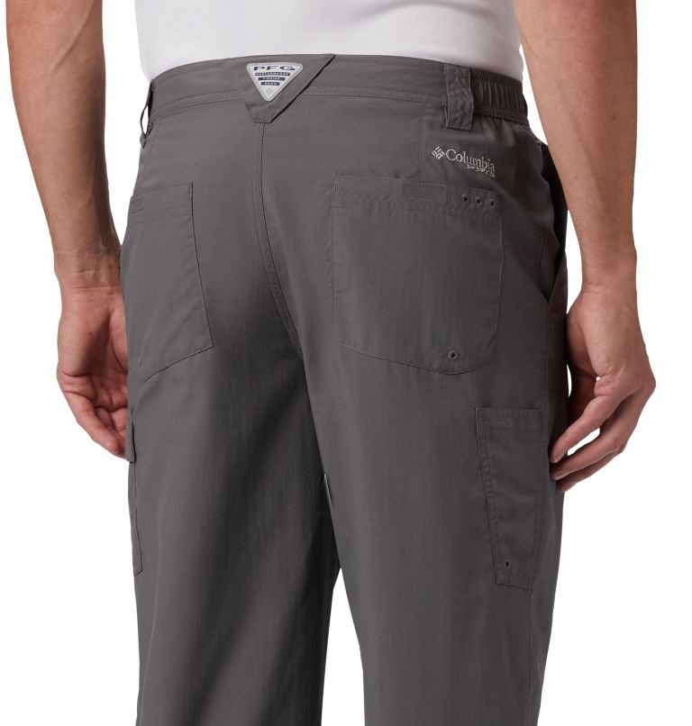 Men's Columbia PFG Blood 'N Guts Pants Dark Grey | CA-J1635