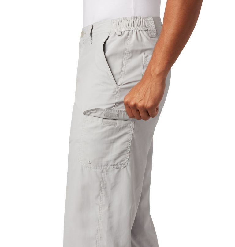 Men's Columbia PFG Blood 'N Guts Pants Light Grey | CA-W6CL8