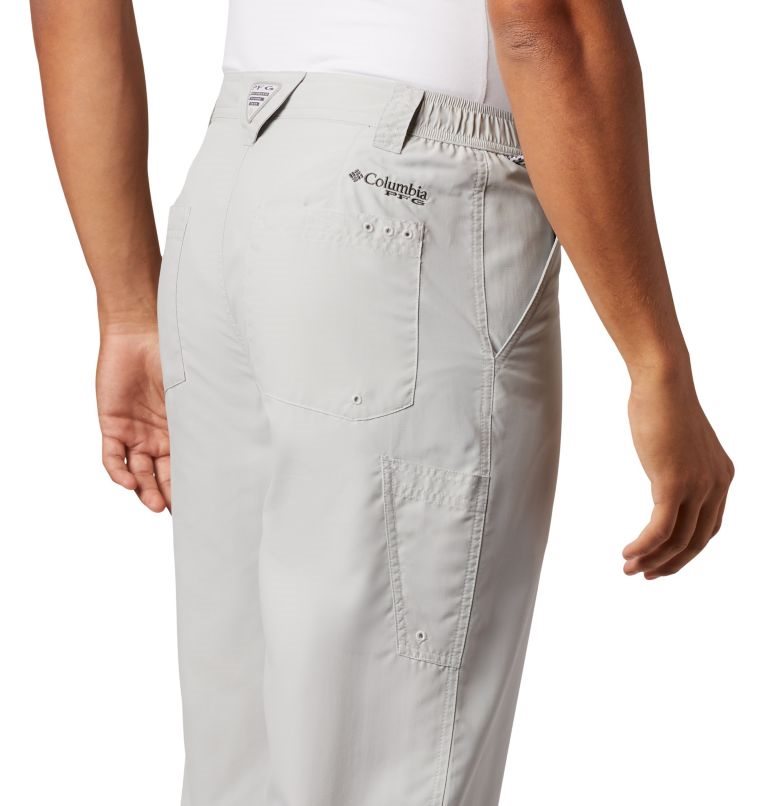 Men's Columbia PFG Blood 'N Guts Pants Light Grey | CA-W6CL8