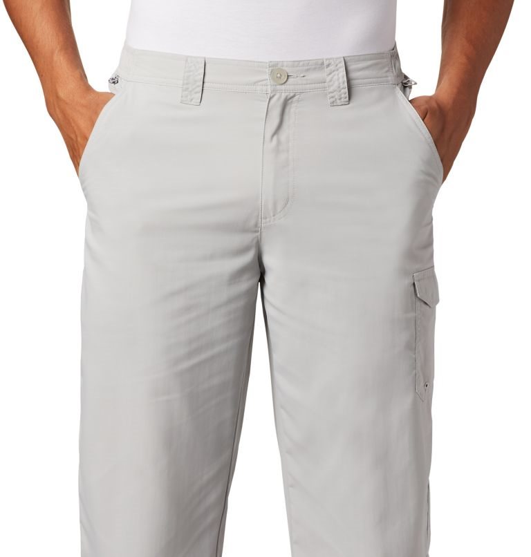 Men's Columbia PFG Blood 'N Guts Pants Light Grey | CA-W6CL8