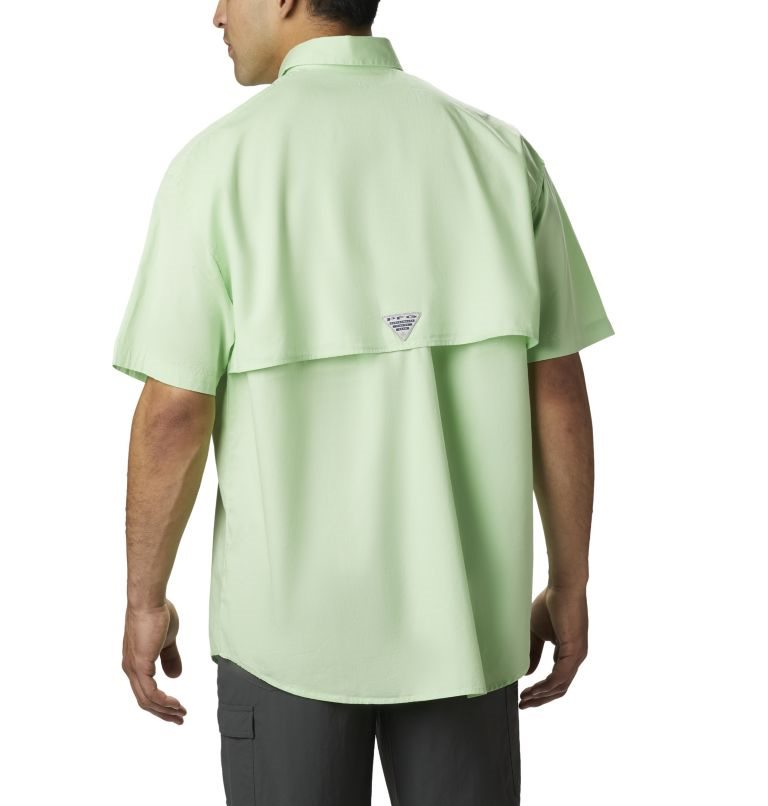 Men's Columbia PFG Bonehead Short Sleeve Shirts Mint | CA-R5A86