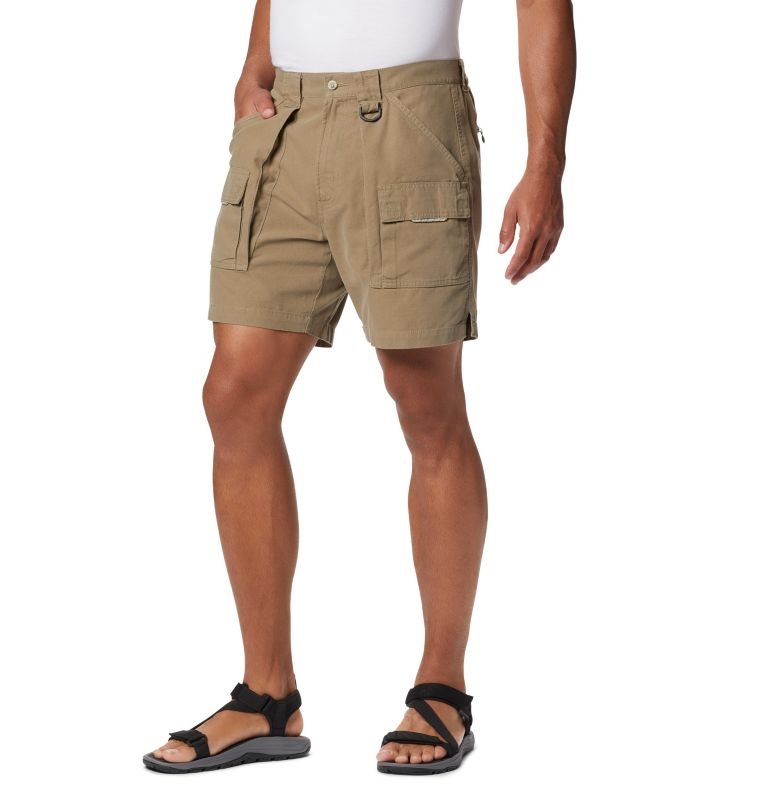 Men\'s Columbia PFG Brewha II Shorts Khaki | CA-J036L