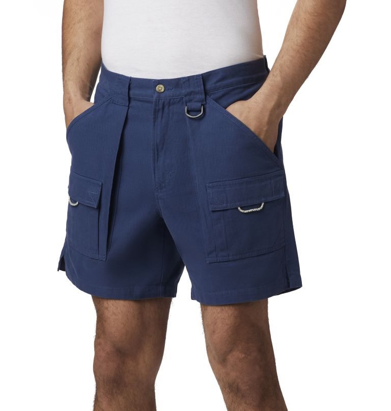 Men's Columbia PFG Brewha II Shorts Navy | CA-K3A40