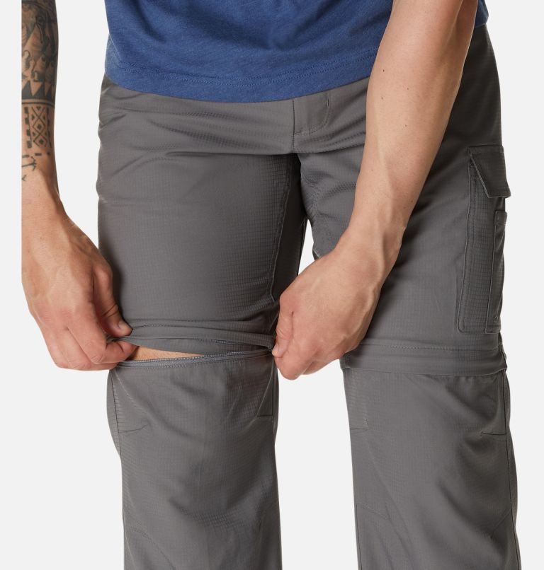 Men's Columbia PFG Drift Guide Convertible Pants Dark Grey | CA-CA850