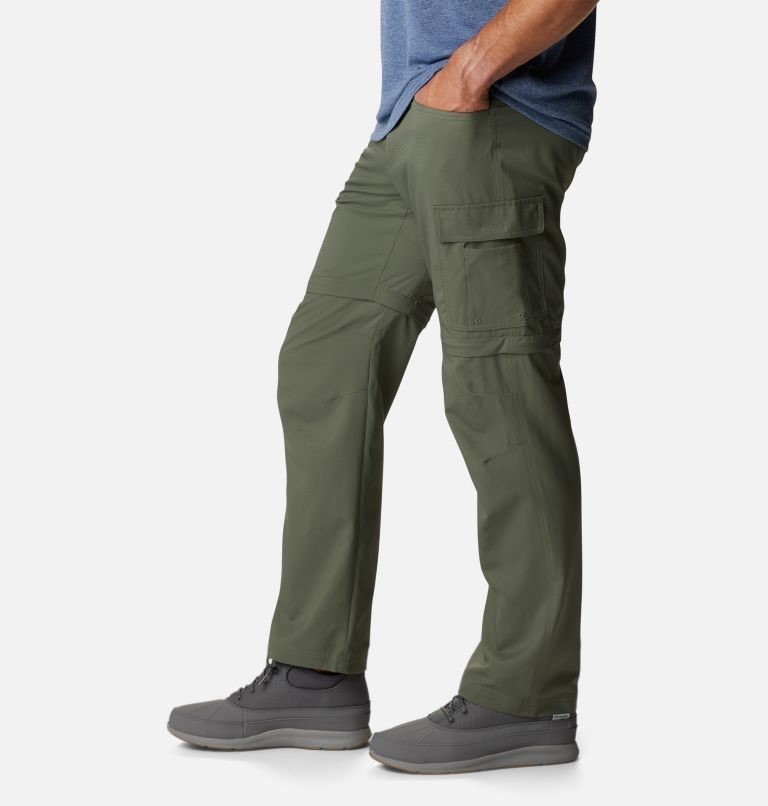 Men's Columbia PFG Drift Guide Convertible Pants Olive | CA-ML15A