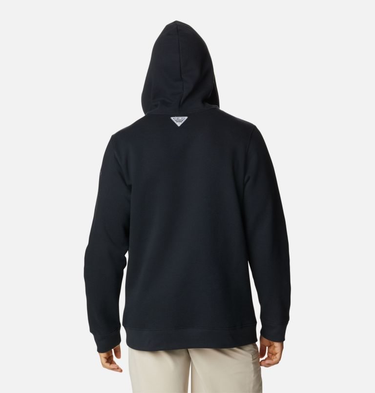 Men's Columbia PFG Fish Flag II Hoodie Black | CA-AALC1