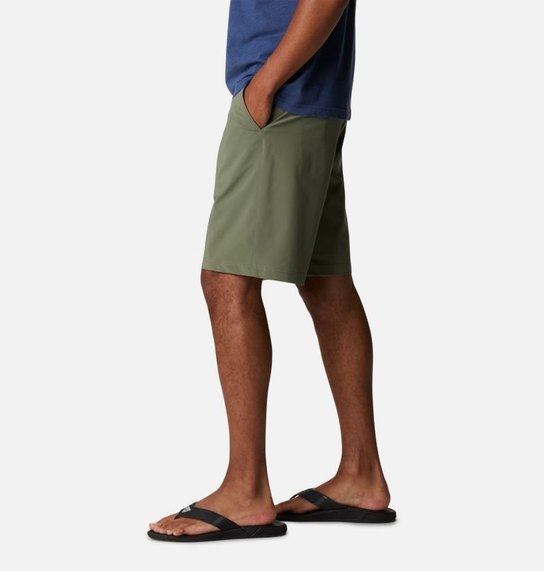 Men's Columbia PFG Grander Marlin II Offshore Shorts Olive | CA-L130L