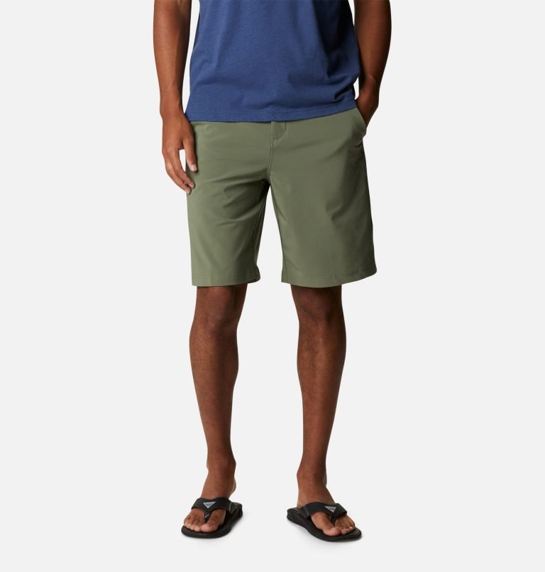 Men\'s Columbia PFG Grander Marlin II Offshore Shorts Olive | CA-L130L