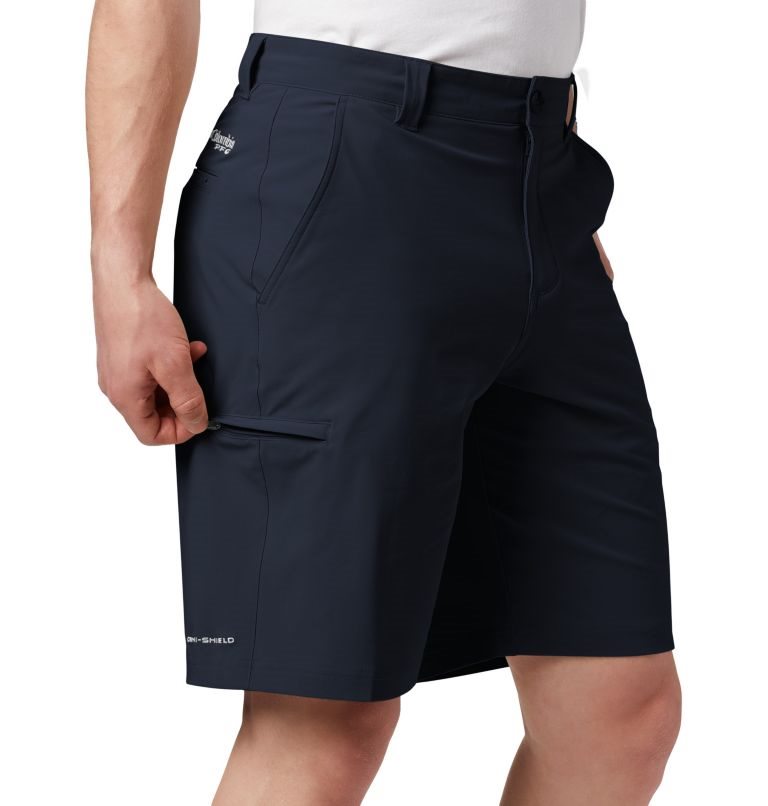 Men's Columbia PFG Grander Marlin II Offshore Shorts Navy | CA-WA53L