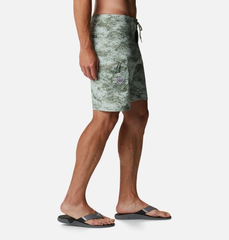 Men's Columbia PFG Offshore II Board Shorts Camo | CA-AAL38