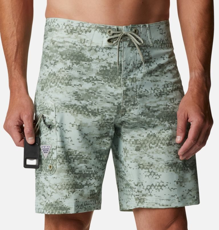 Men's Columbia PFG Offshore II Board Shorts Camo | CA-AAL38