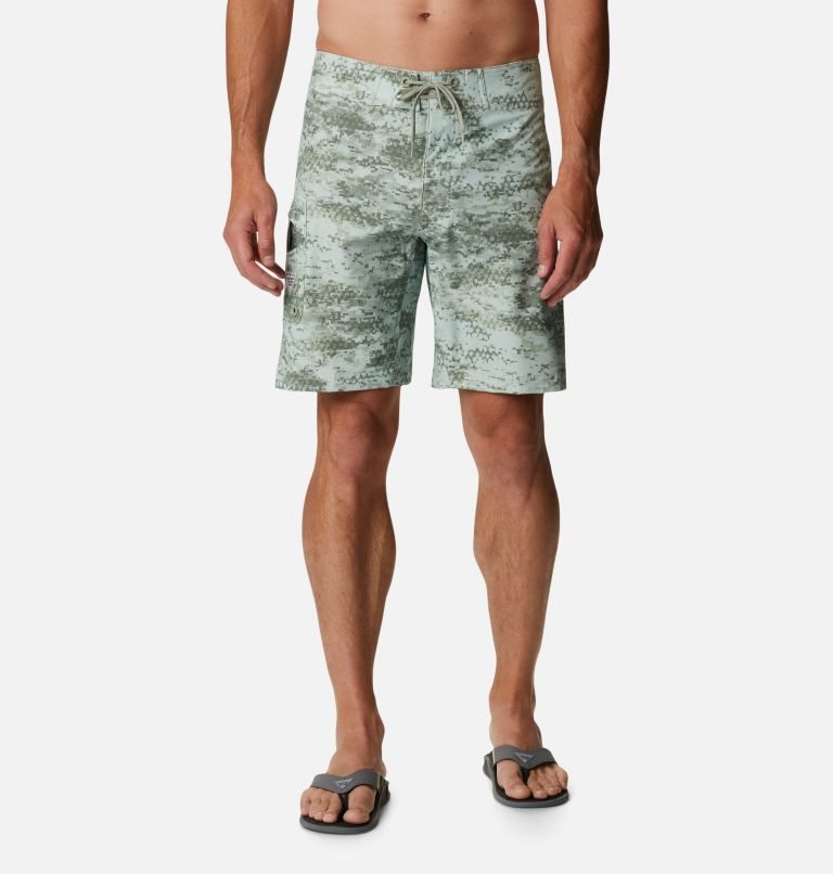 Men\'s Columbia PFG Offshore II Board Shorts Camo | CA-AAL38