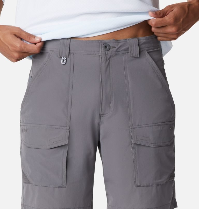 Men's Columbia PFG Permit III Shorts Grey | CA-D6C15