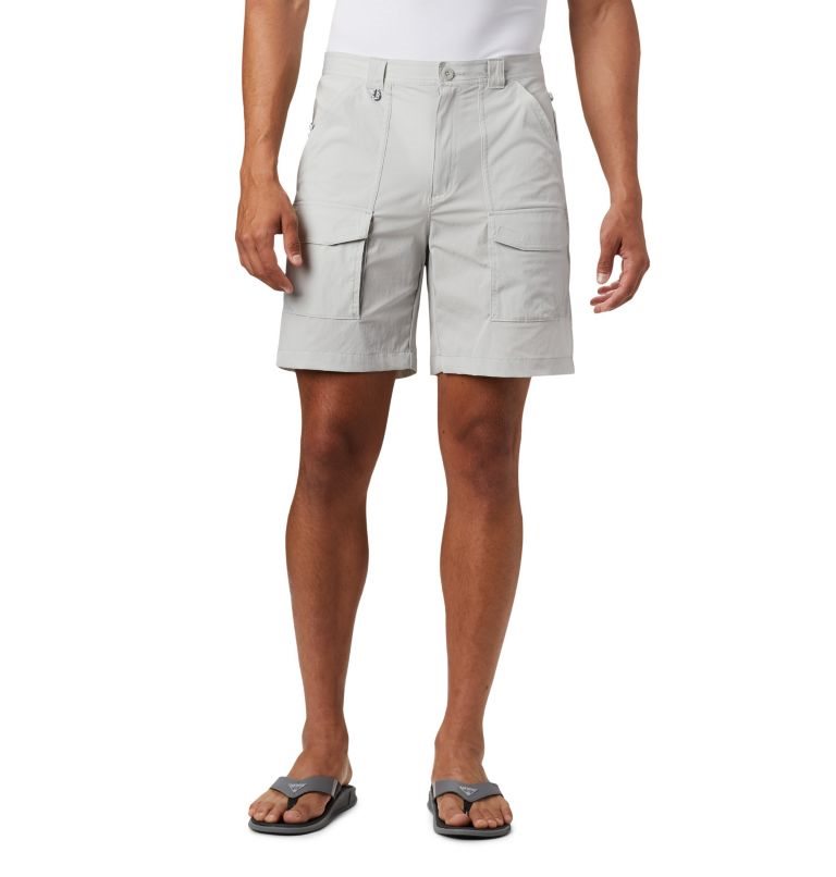 Men\'s Columbia PFG Permit III Shorts Light Grey | CA-W485L