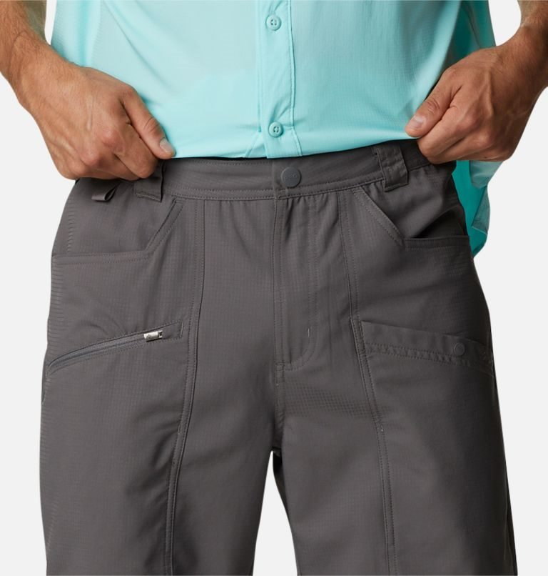 Men's Columbia PFG Skiff Guide Shorts Dark Grey | CA-H0A48