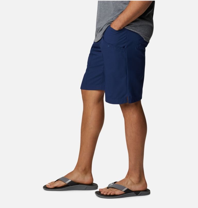 Men's Columbia PFG Skiff Guide Shorts Navy | CA-TC158