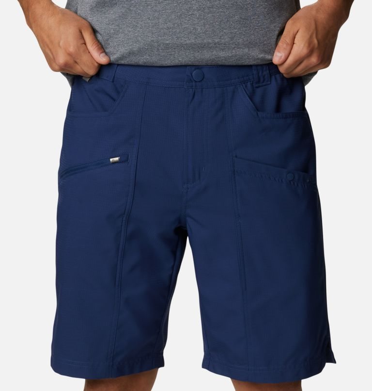 Men's Columbia PFG Skiff Guide Shorts Navy | CA-TC158