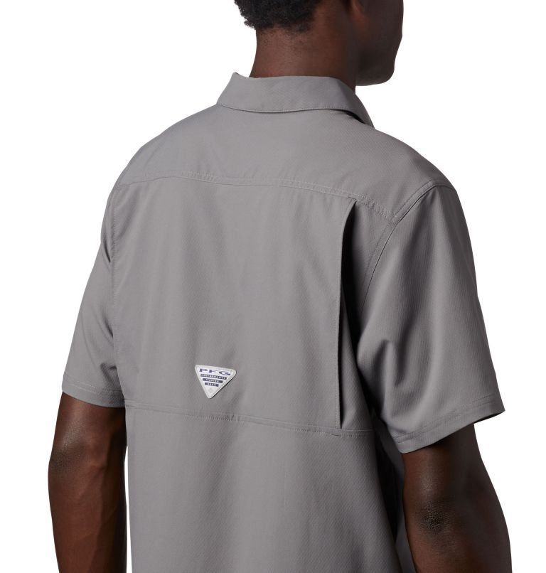 Men's Columbia PFG Slack Tide Camp Shirts Grey | CA-C0A8L