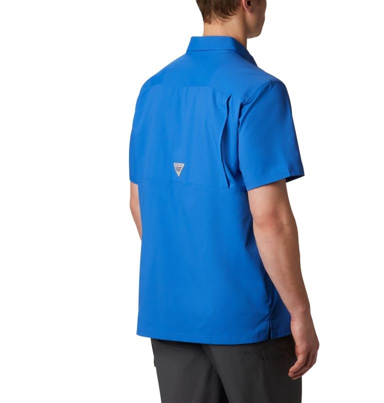 Men's Columbia PFG Slack Tide Camp Shirts Blue | CA-IC513