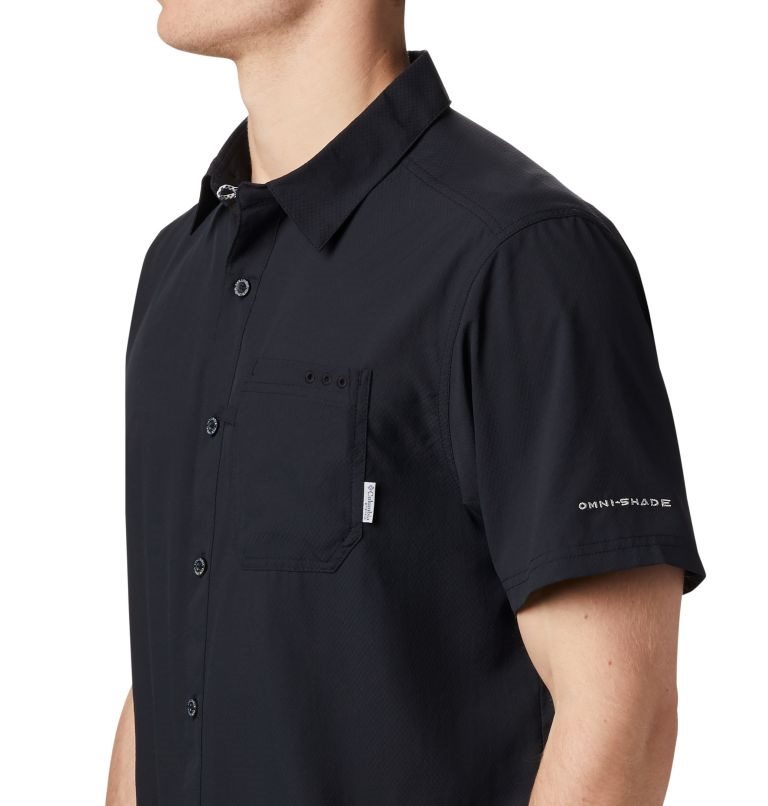 Men's Columbia PFG Slack Tide Camp Shirts Black | CA-XL10C