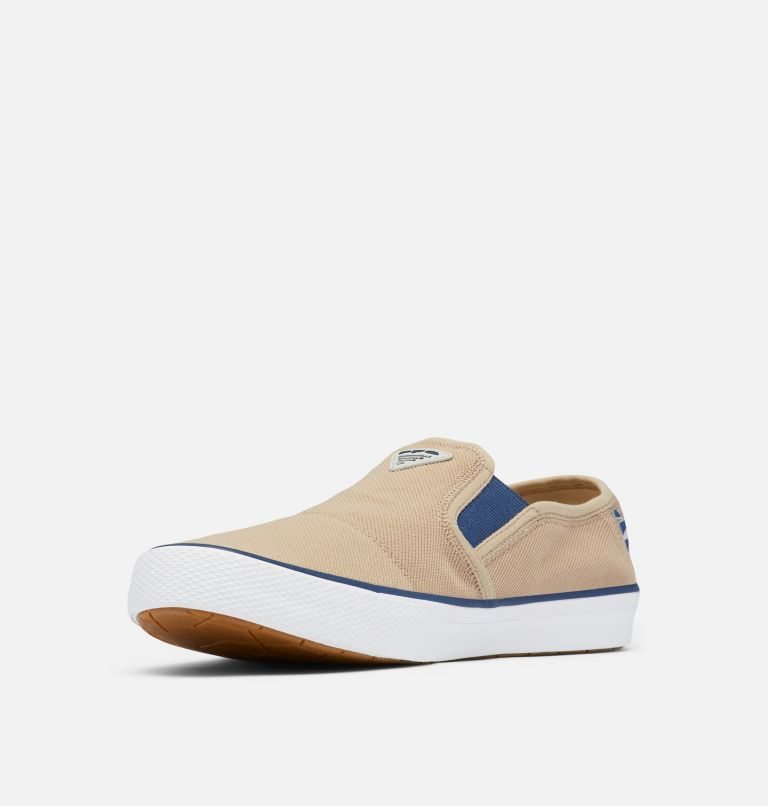 Men's Columbia PFG Slack Tide Slip On Sneakers Beige | CA-G8605