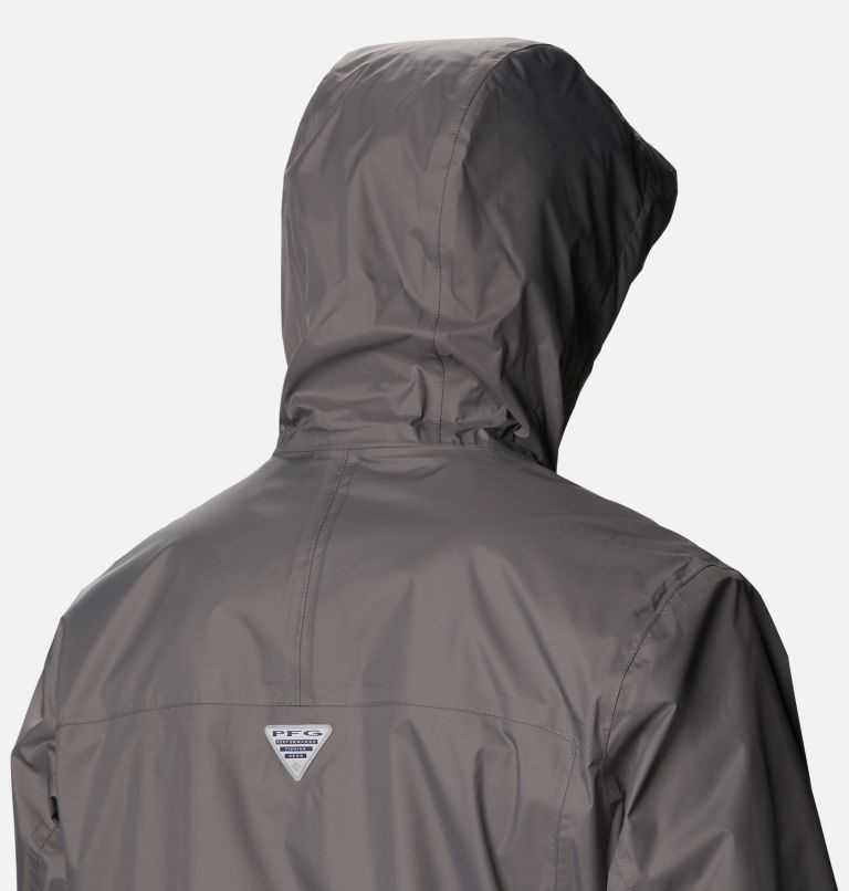 Men's Columbia PFG Storm Jackets Dark Grey | CA-RL806