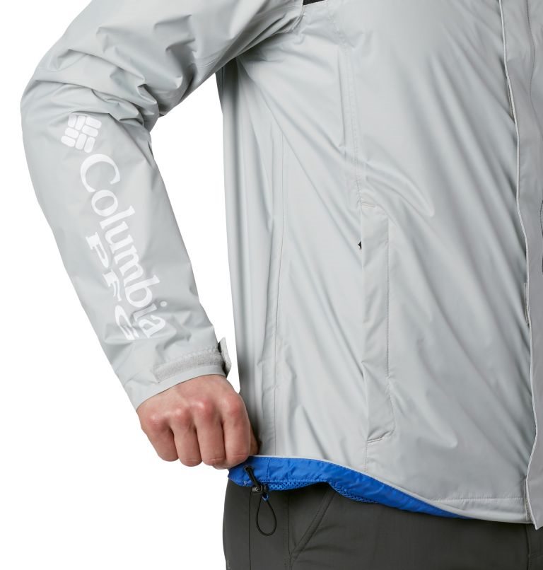 Men's Columbia PFG Storm Jackets Light Grey | CA-Q8506