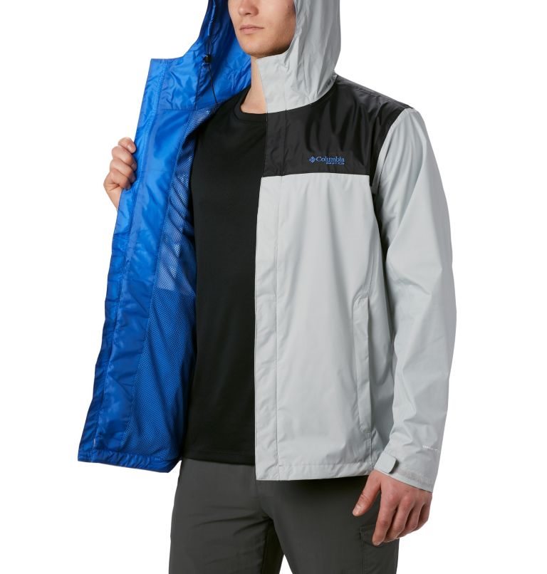 Men's Columbia PFG Storm Jackets Light Grey | CA-Q8506